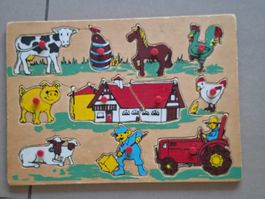 Holzpuzzle Bauernhof