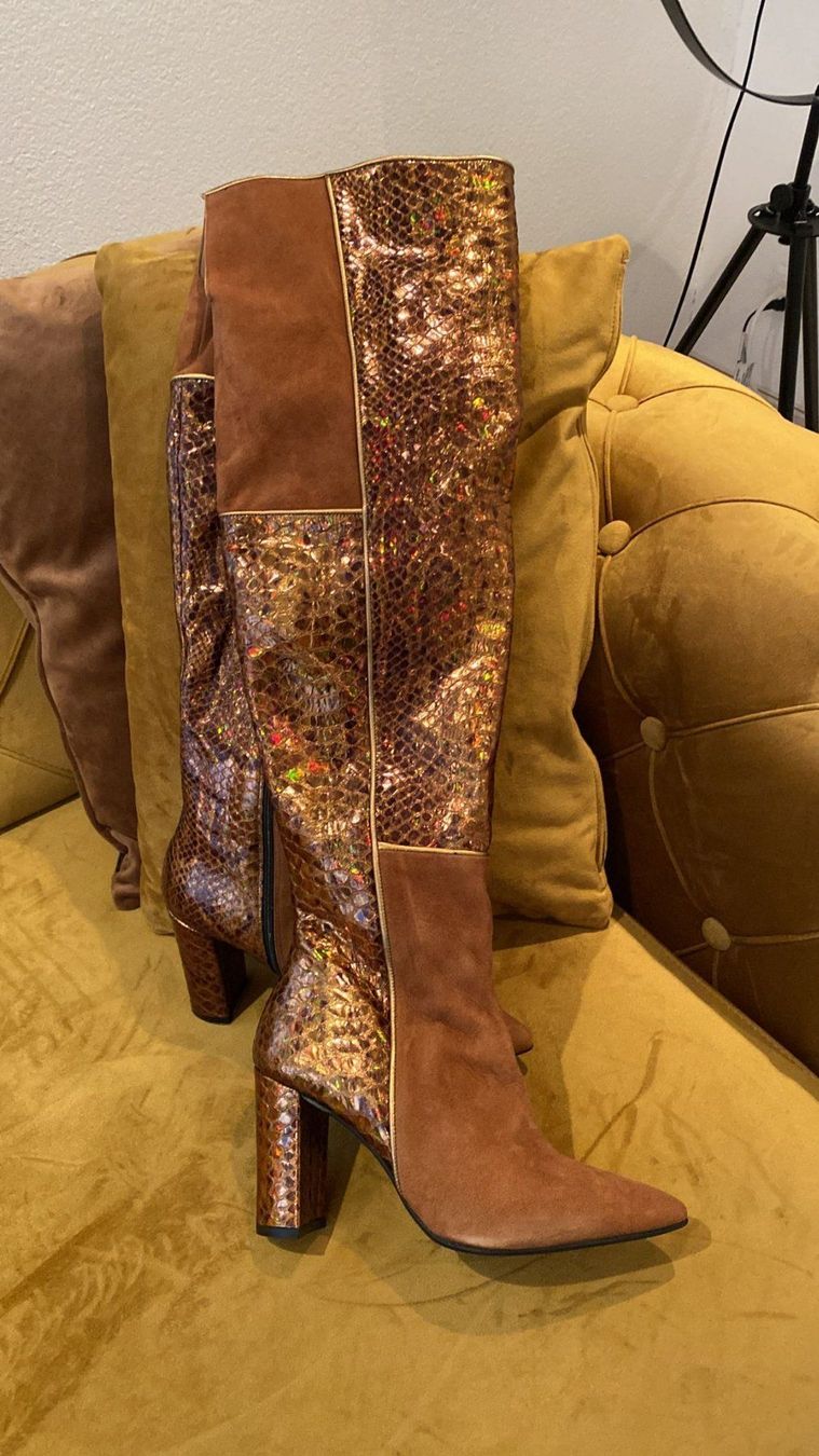 Scarpe da donna: echtleder Stiefel, Gr. 38 – Usato da Dagmersellen venduto da sheli17