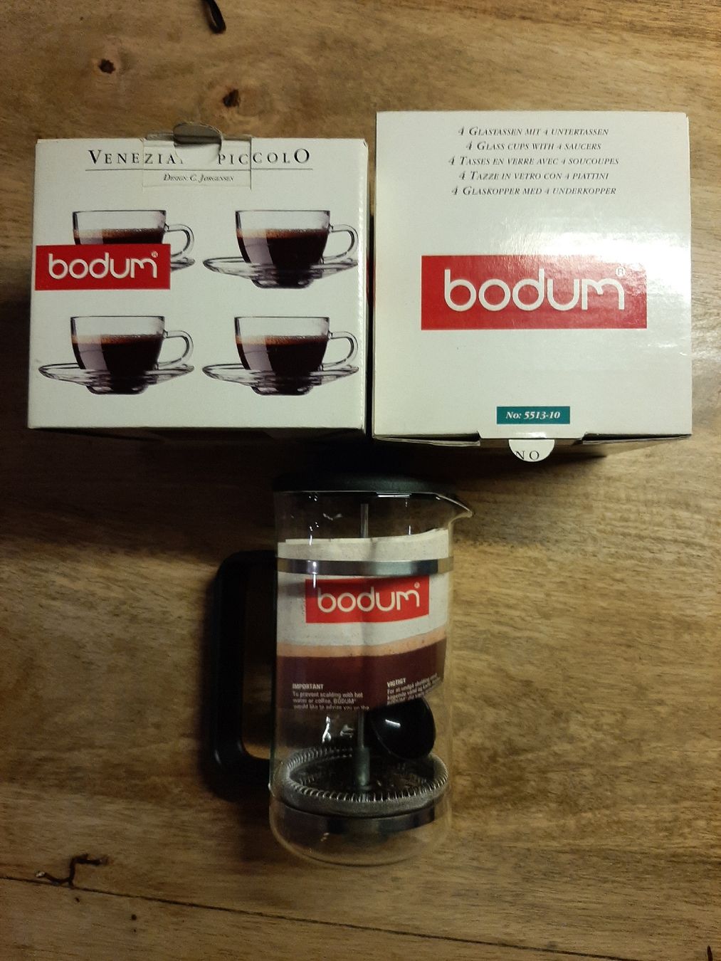 Bodum Küchengeräte: Bodum Kaffeeglas Set + French Press neu – Neu (gemäss Beschreibung) aus Wattwil von sunicheyenne
