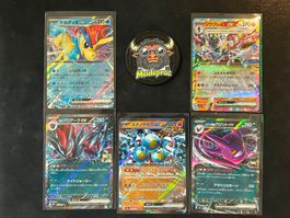 5x Scralet&Violet + Mega Evolution Pokémon EX cards JPN NM