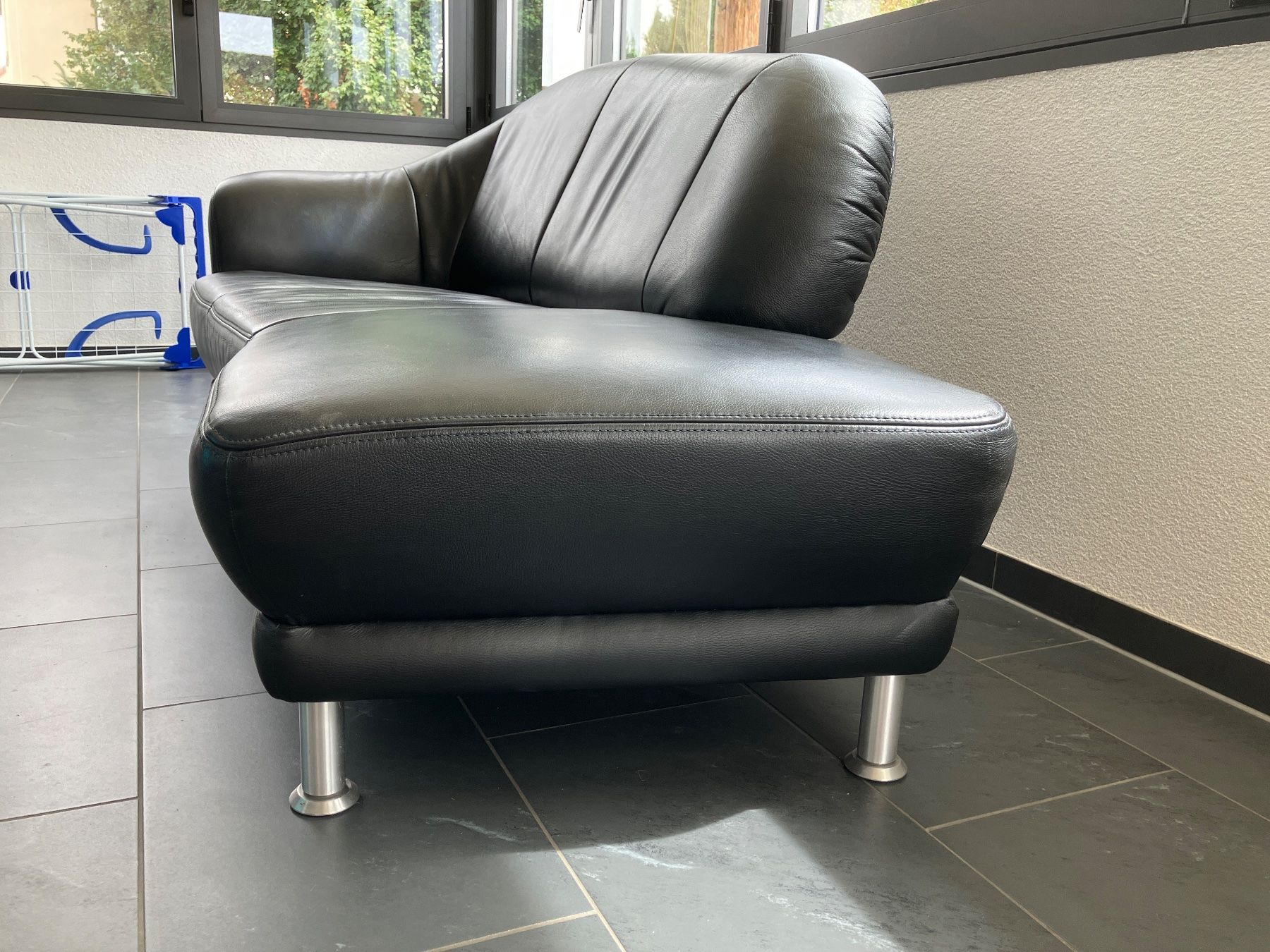 Sofas: Sofa Récamiere - Leder schwarz – Gebraucht aus Pratteln von Rambass 3