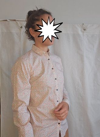 Chemise Tommy Hilfiger taille 4 (US) Fitted, motif pommes