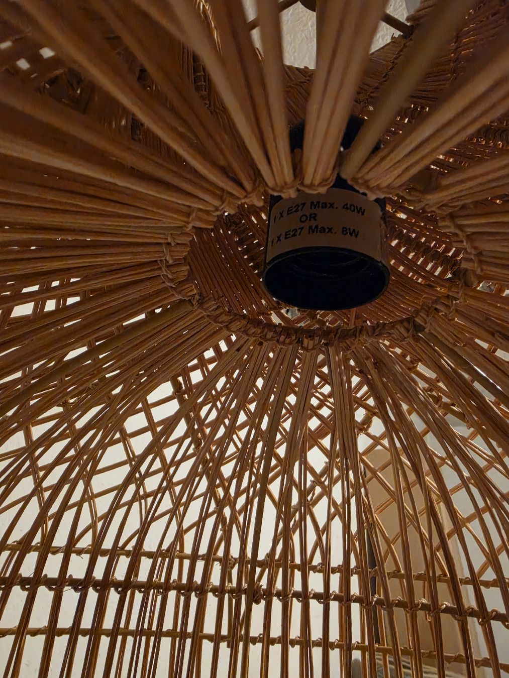 Lampadari & plafoniere: Large Woven Rattan Pendant Lamp Light Shade E27 Socket  – Usato da Zürich venduto da sla_5rwh 1