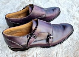 NAVYBOOT SCHUHE AUBERGINE LEDER 36 ITALY,  TOP ZU JEANS HOSE