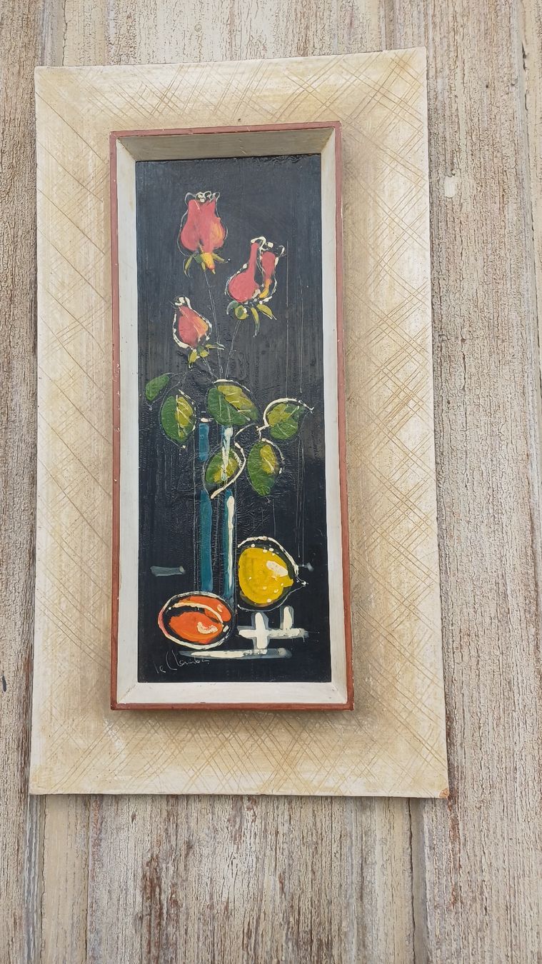 Posters & Illustrations: Blumenbild 60er Handbemalt  – D'occasion à Flawil par Naphtali