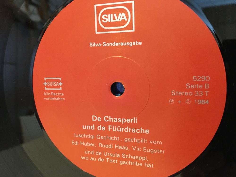 Schallplatte - de Chasperli - Nr. 1 - SILVA - 1984 (Gebraucht) in ...