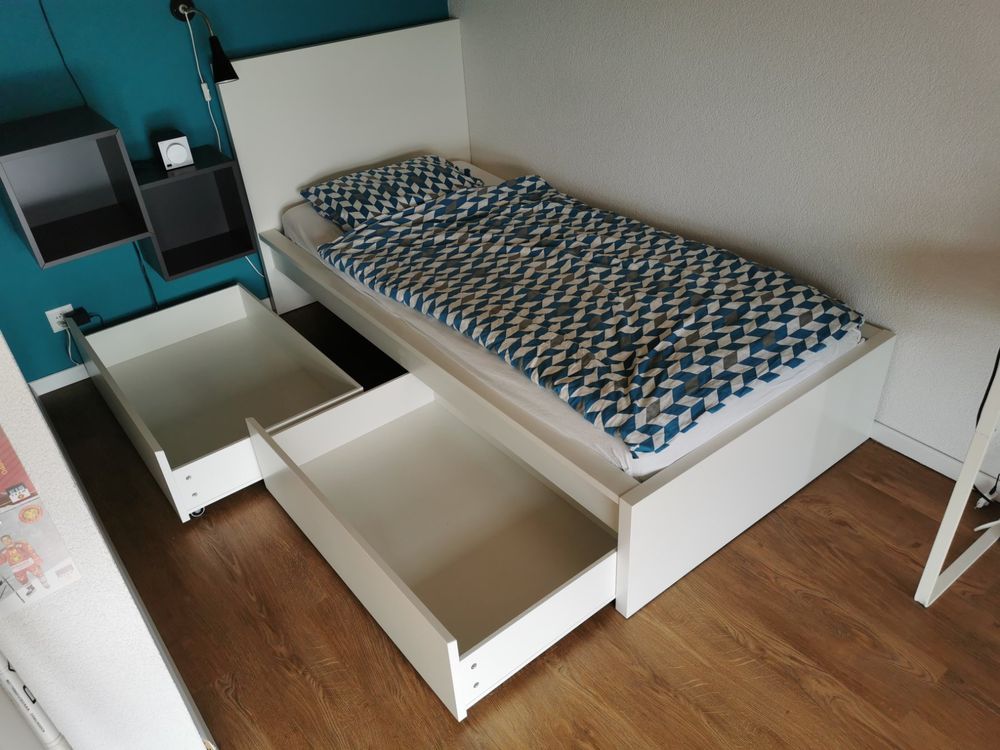 Bett Komplett 90x200 IKEA MALM Kaufen auf Ricardo