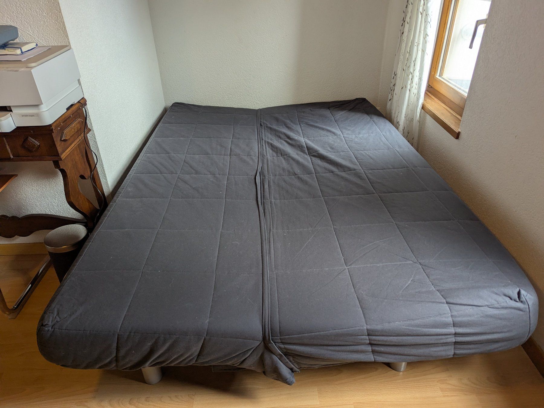 Ikea Divani: Graues Schlafsofa/Sofa bed von IKEA NYHAMN – Usato da Biel/Bienne venduto da tom_5jfw 2