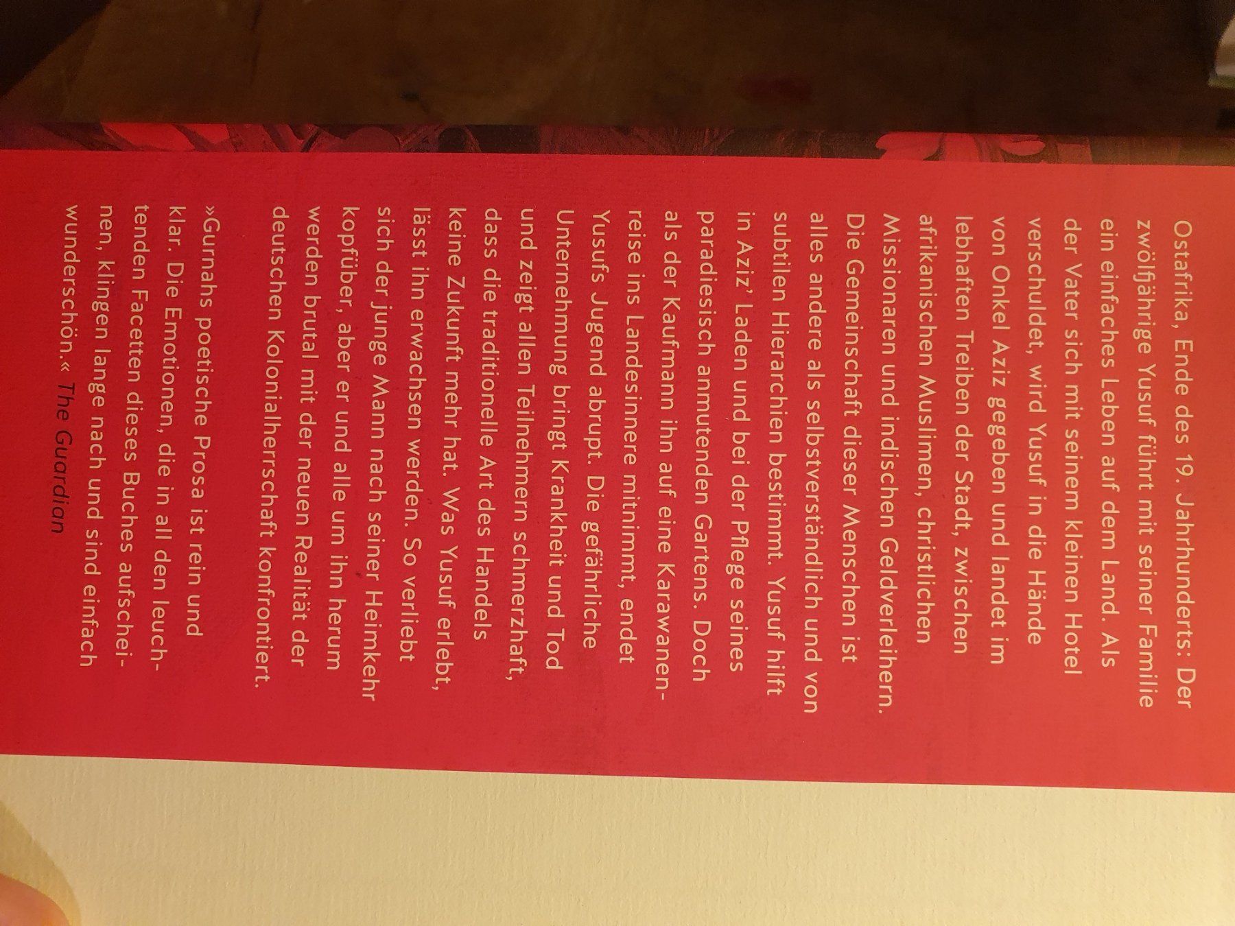 Libri: Das verlorene Paradies - Abdulrazak Gurnah – Usato da Zürich venduto da loosebone 1