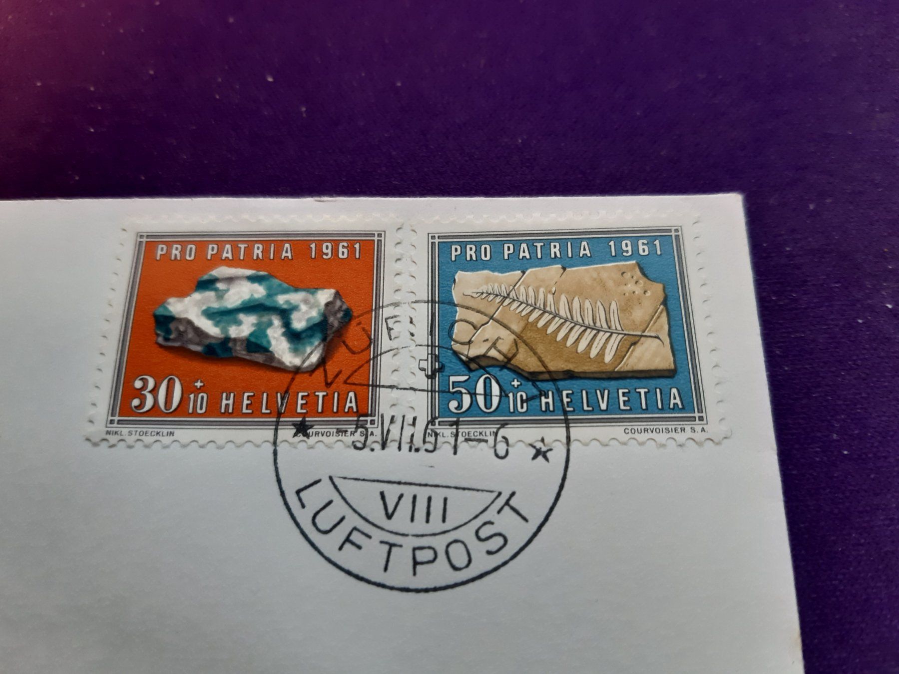 Tutti i francobolli: Flugbrief, First Non Stop flight Zürich - DAKAR 5.Juli 1961 – Usato da Wangs venduto da weisstannen01 1