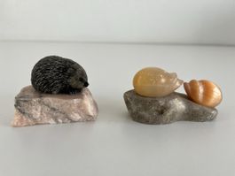 2 Stk. Igel Figuren