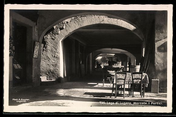 Cartoline postali: AK Morcote, I Portici – Usato da Berlin venduto da bartko-reher