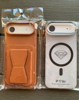 2 stk. IP 17 Air Hüllen braun mit Kartenhalterung und Magnet