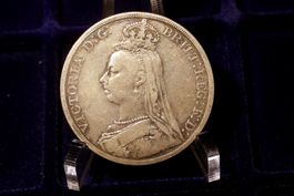 Silbermünze Crown 1892