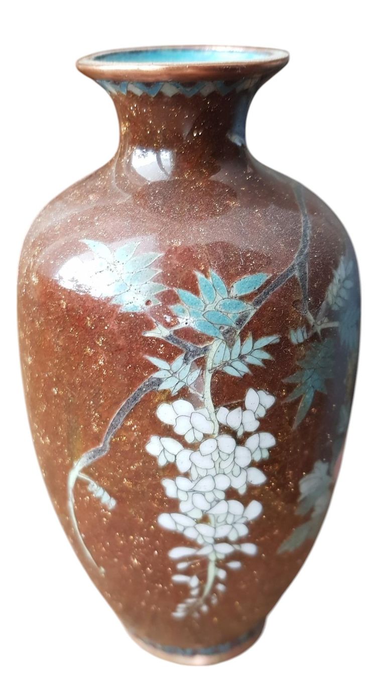 Vasen & Gefässe: Vase Japan antik Emaille Cloisonneé – Gebraucht aus Mörschwil von antiksalon21 3