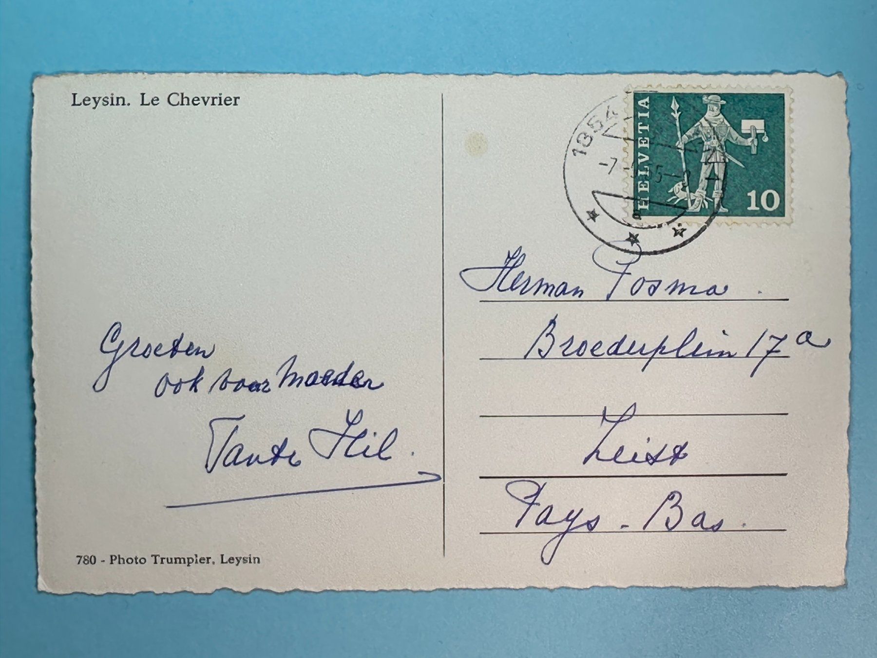 Cartoline postali: Leysin - Le Chevrier - belebt – Usato da Steg VS venduto da danwer74 1