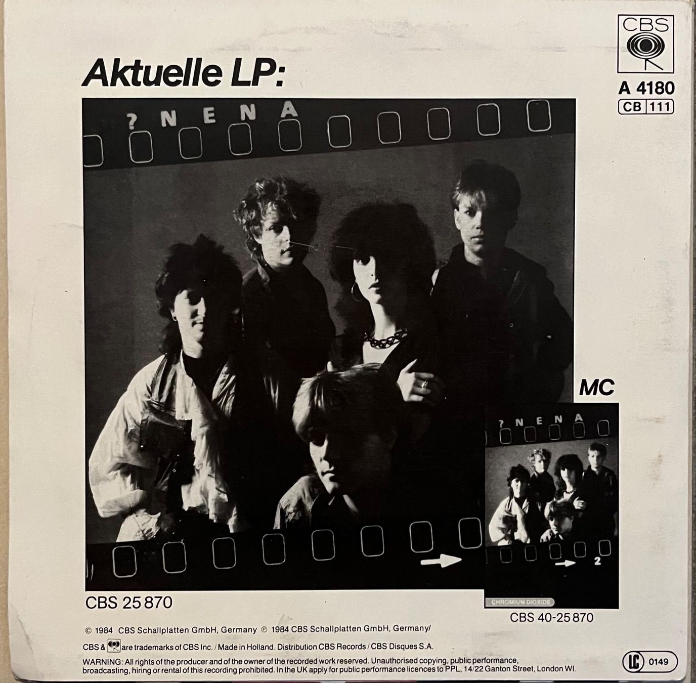 Dischi in vinile: NENA - RETTE MICH – Usato da Bussigny venduto da vinyl-pas-cher 1