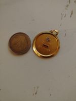 Augis - Pendentif médaille d'amour en or 18k, diamants rubis