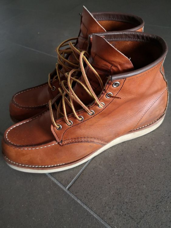 Red Wing Moc Toe Herren Schnürschuhe - Klassische Workboots Mit Kreppkeil