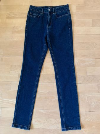 Monoprix Damen Jeans Hose, Gr. 36, Blau