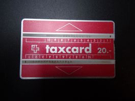 rote Taxcard kurzer Frankenstrich 204F