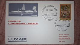 Swissair Luxembourg - Geneve 02.04.1971