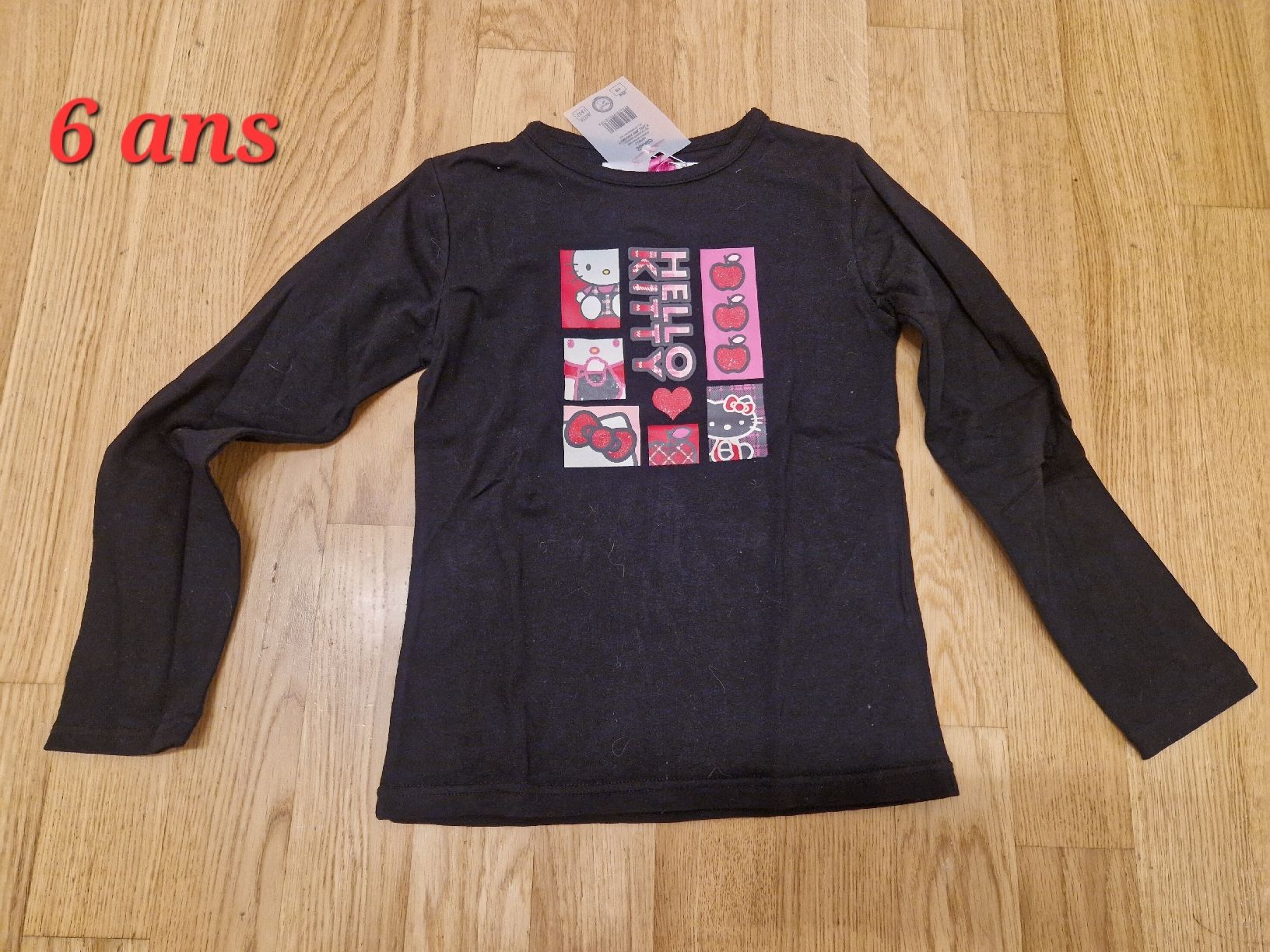 Pullover & Sweatshirts: T-shirt manches longues Hello Kitty 6 ans – Neu (gemäss Beschreibung) aus Penthaz von Sosotroc