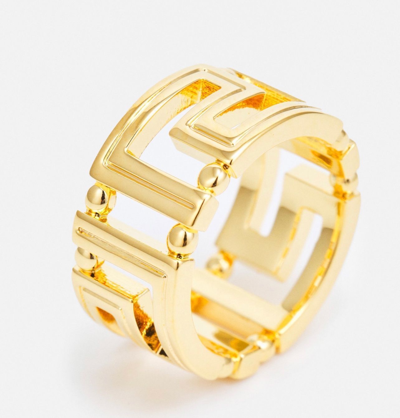 Anelli: Versace Unisex GRECA - Ring, Gr. 57 (17) – Nuovo e nell'imballaggio originale da Oberaach venduto da Dandy2021 1
