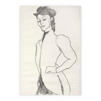 A. Modigliani - L'Amazzone con la mano sinistra sul fianco‪