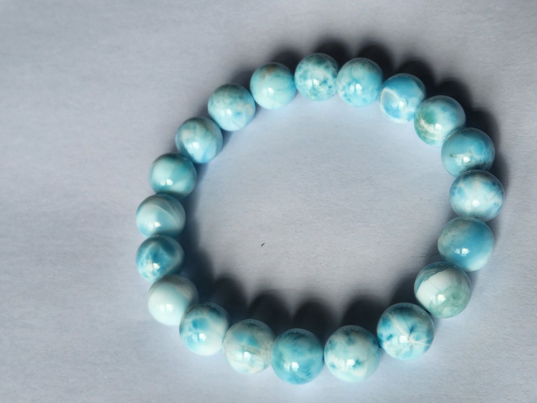 Edelsteine: Blue Larimar Gemstone Bracelet Rare Color and Pattern – Gebraucht aus St. Gallen von GIULESGG 2