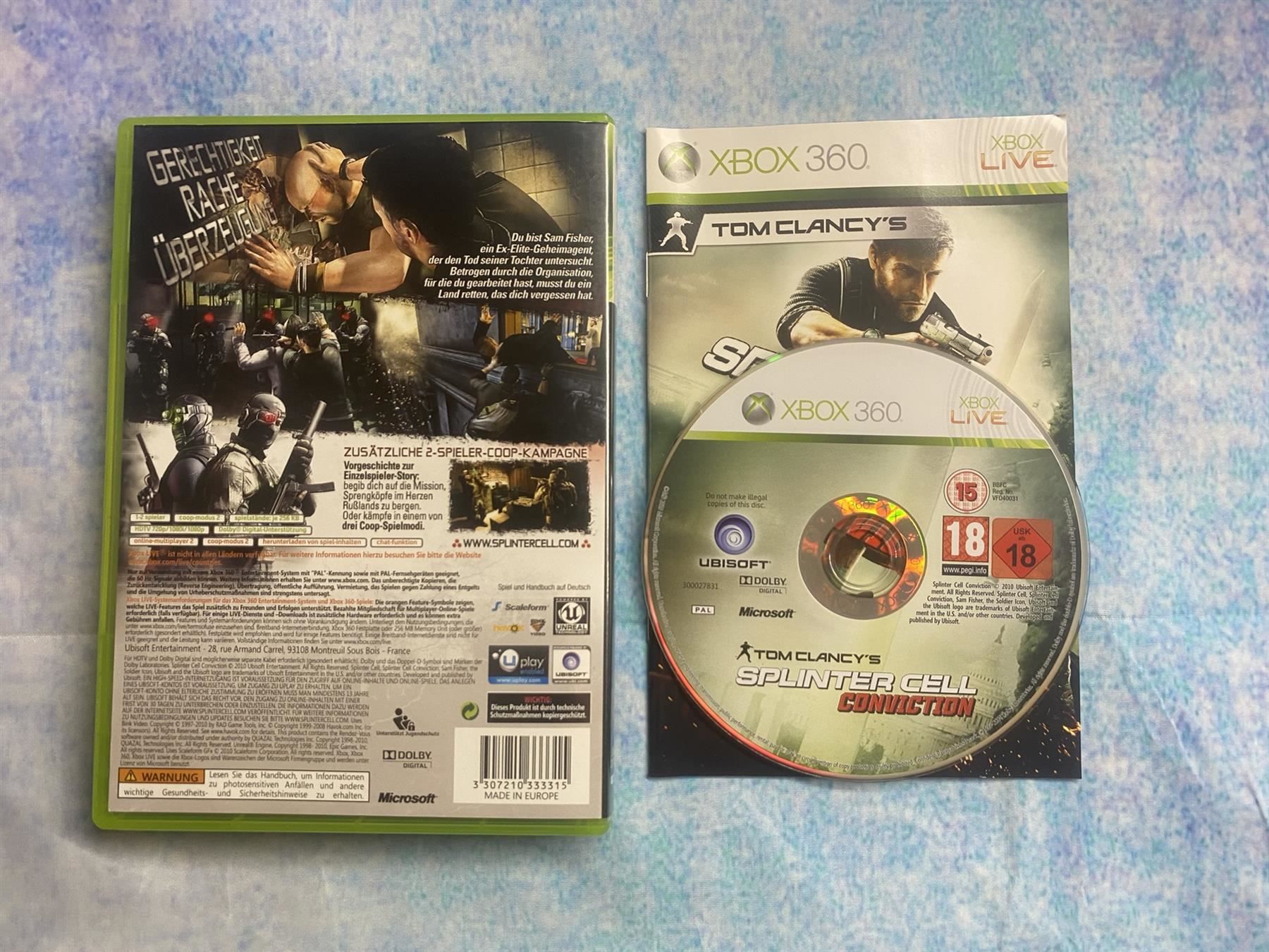 Microsoft Giochi: Xbox360: Splinter Cell Conviction – Usato da Märstetten venduto da AlienNova 1