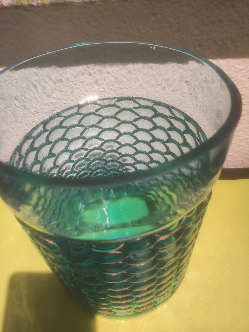 Vasi & Recipienti: BOLTZE Glas Vase Blau mit Zaundraht muster – Nuovo (secondo la descrizione) da Reichenburg venduto da eichblatt
