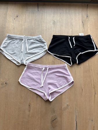 Shorts femme lot de 3 couleurs gris noir lilas taille S