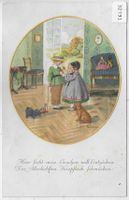 Pauli Ebner - Hier sieht man Lieschen voll Entzücken - Litho