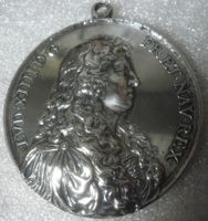Antike Silbermedaille Ludwig XIV