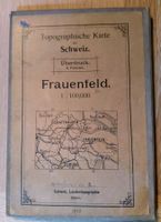 Antiquarisch: Topographische Karte 1910 FRAUENFELD 1:100'000