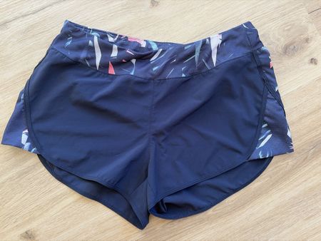 Domyos Sportshorts blau mit Muster guter Zustand