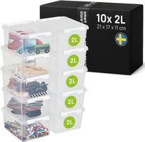 10x Aufbewahrungsbox 2L