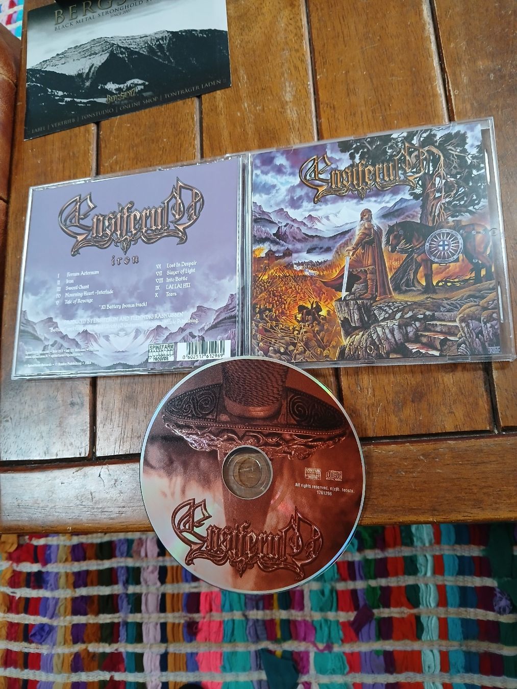 CD: ensiferum- iron – Usato da St-Cergue venduto da VeganWarrior