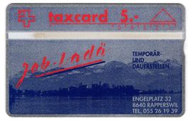 Job-Ladä, Rapperswil - seltene Firmen Taxcard