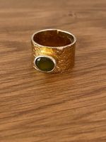 Ring mit Peridot (Silber 925 vergoldet)