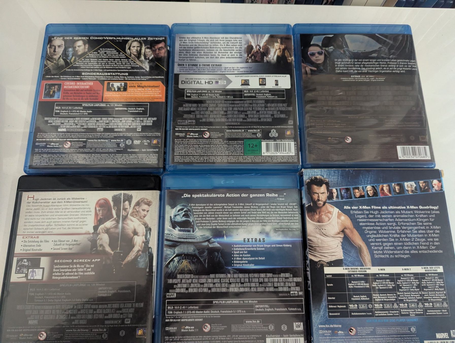 Alle DVDs: X-Men Blu-ray Collection: 6 Filme – Gebraucht aus Wanzwil von TinuMeyer 1