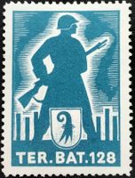 Soldatenmarke 2.WK, Territorial Bat 128, Wi Ter 182