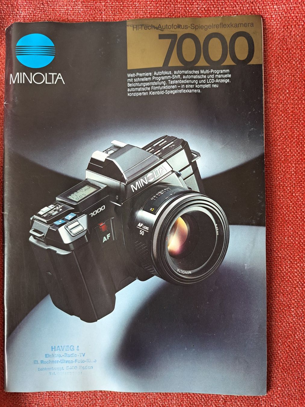 Minolta Fotocamera: Fotoausrüstung Minolta 7000 – Usato da Willisau venduto da afb123