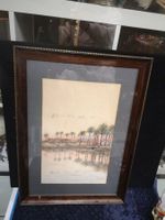 PAYSAGE ORIENTALISTE DATÉ 1899