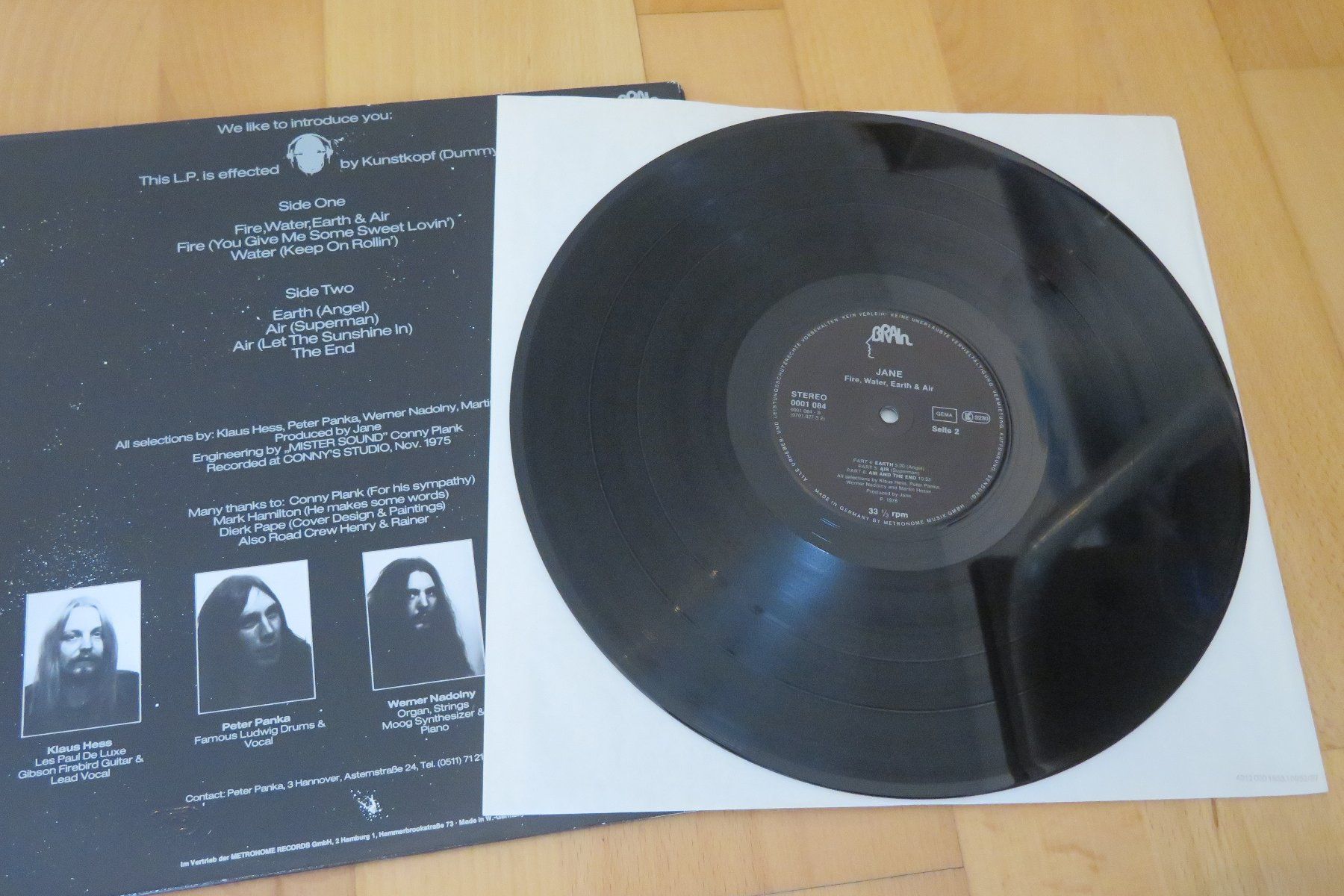 Dischi in vinile: Jane – Fire, Water, Earth & Air – Usato da Thun venduto da Karibu70 3