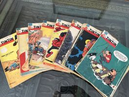 Journal Tintin de 1961, lot de 30 numéros entre 637 et 677