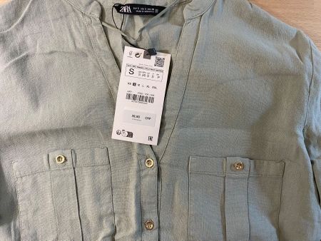 Zara Hemd Leinen Grösse S