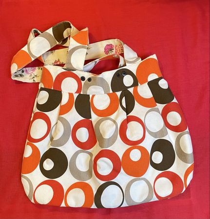Handtasche Tasche, Vintage Stil - beidseitig verwendbar