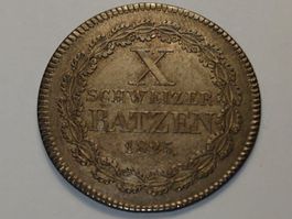 Graubünden: 10 Batzen 1825 *** TOP  ***